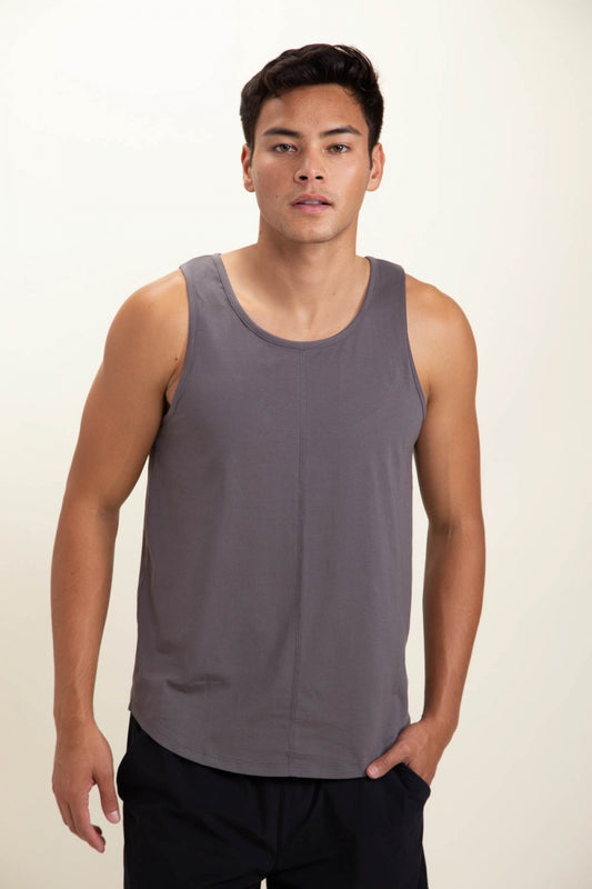 Tank Top With Curved Hem