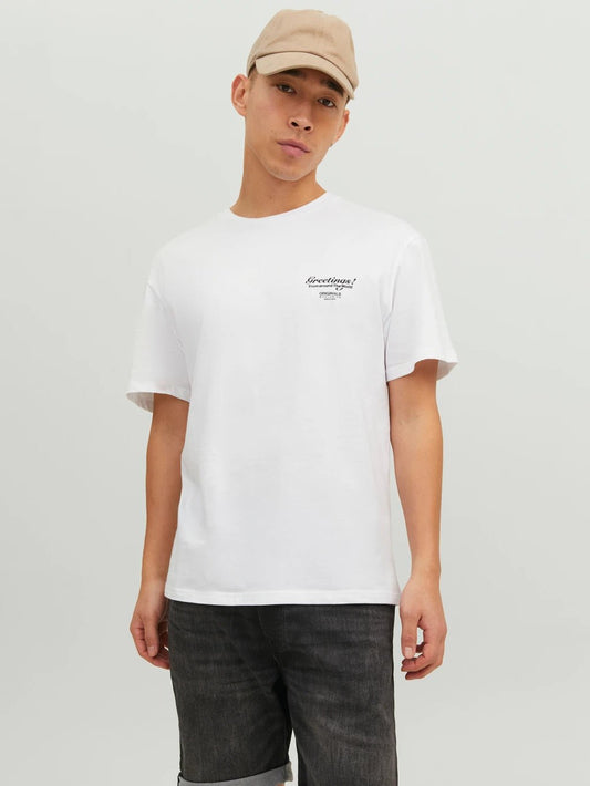 Greetings Tee Crew Neck - Jack & Jones - House of Drip Apparel