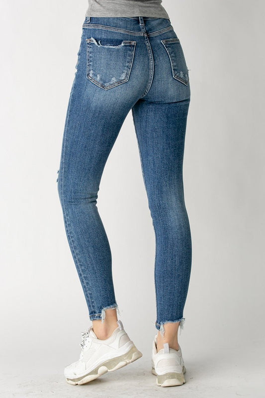 High Rise Vintage Washed Skinny Jean - House of Drip Apparel