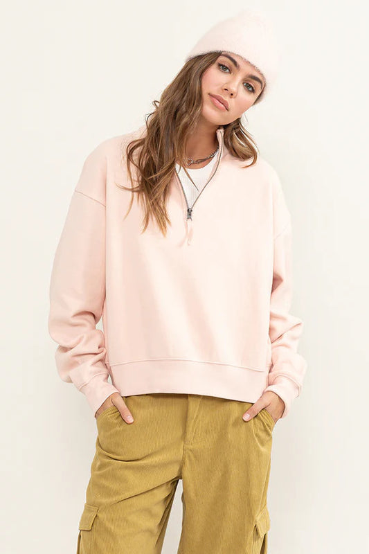 Right Time Half Zip Sweatshirt