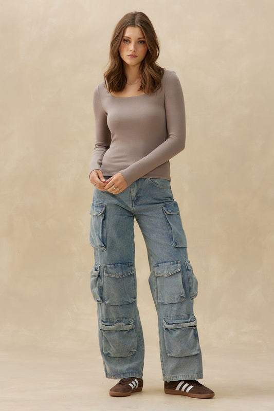 Peachy Rib Squareneck - Kuwalla