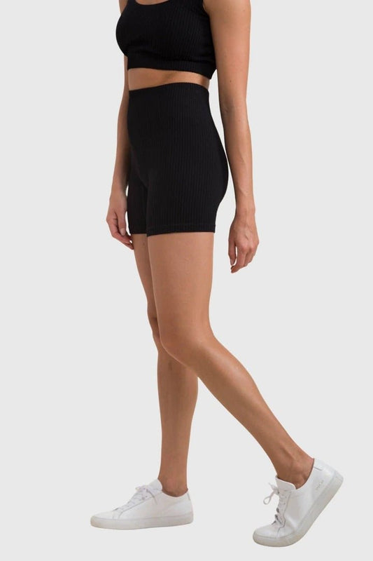 Ribbed Seamless High Waisted Short Shorts - House of Drip Apparel