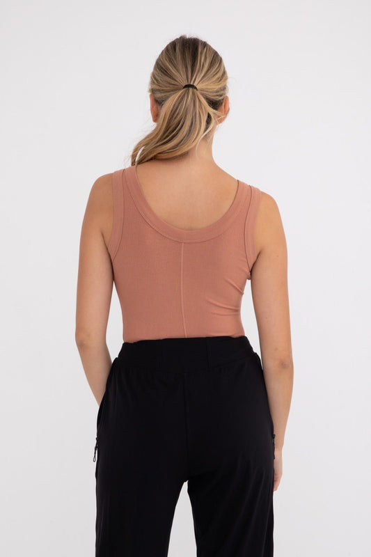 Ribbed Tank Top Bodysuit - House of Drip Apparel
