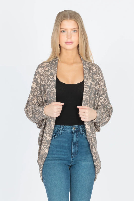 Longline Hoodie Cardigan
