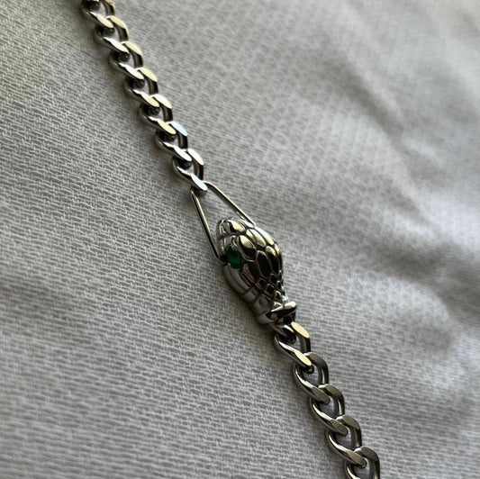 Silver Snake Choker - House of Drip Apparel