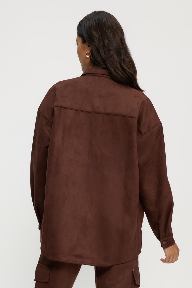Suede Overshirt - Kuwalla - House of Drip Apparel