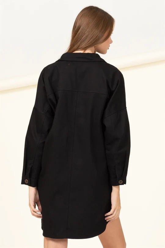 Sweet Fling Oversized Shirt Jacket - House of Drip Apparel