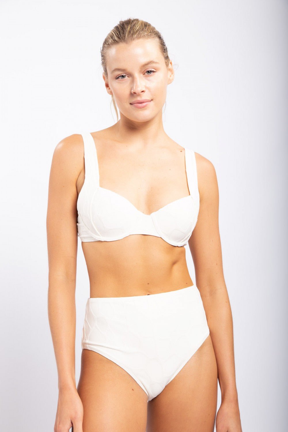 Textured Giraffe Jacquard Tactel Highwaist Bikini - House of Drip Apparel