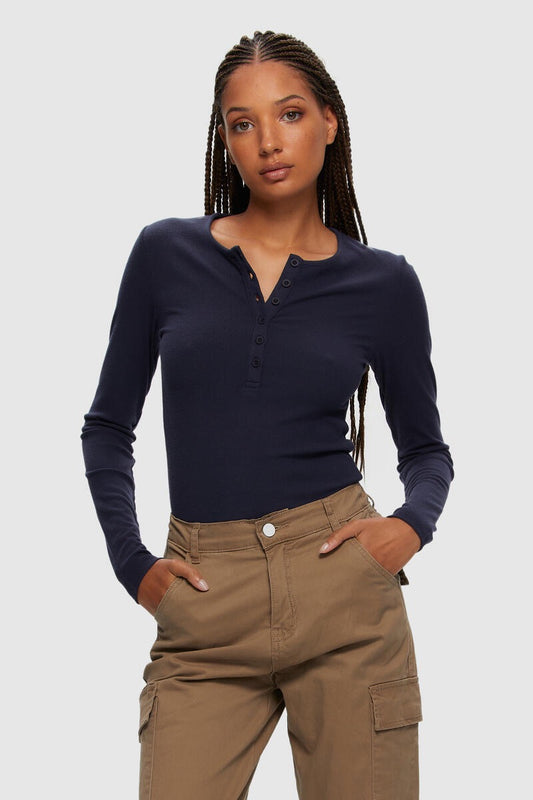 Ribbed Button Down Henley - Kuwalla