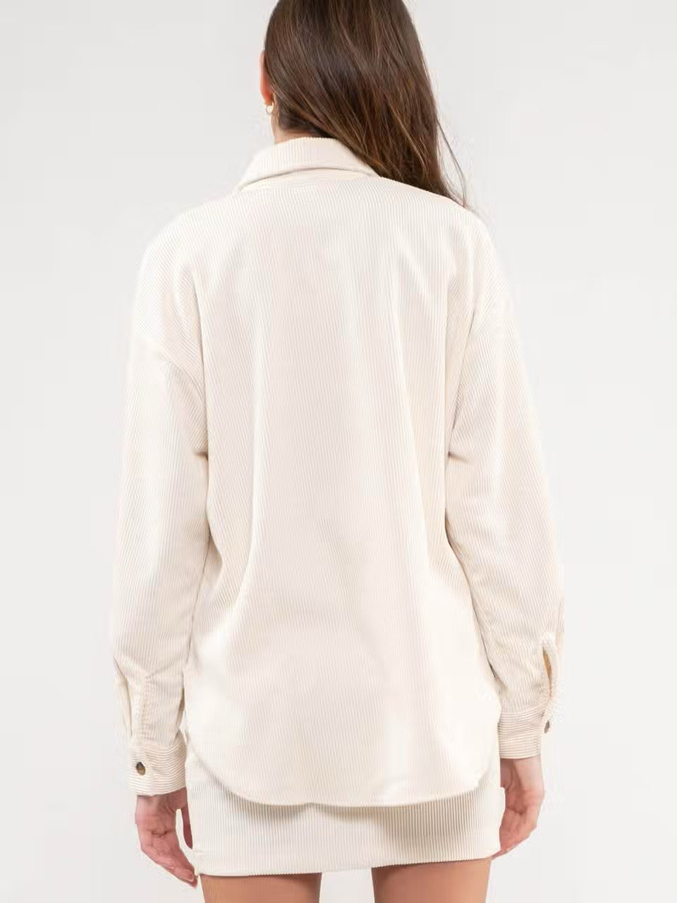 Corduroy Button Up Shacket