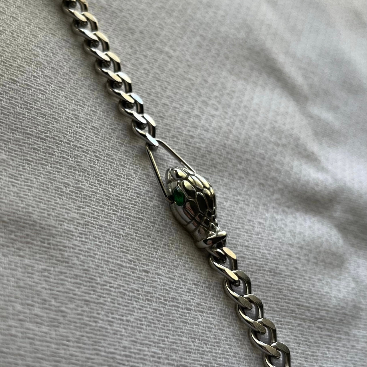 Silver Snake Choker