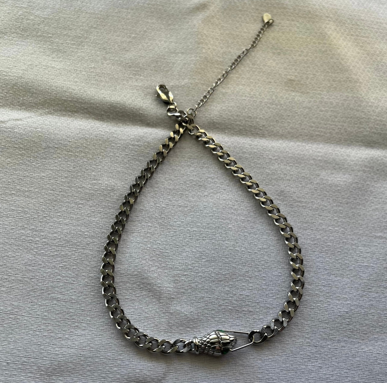 Silver Snake Choker