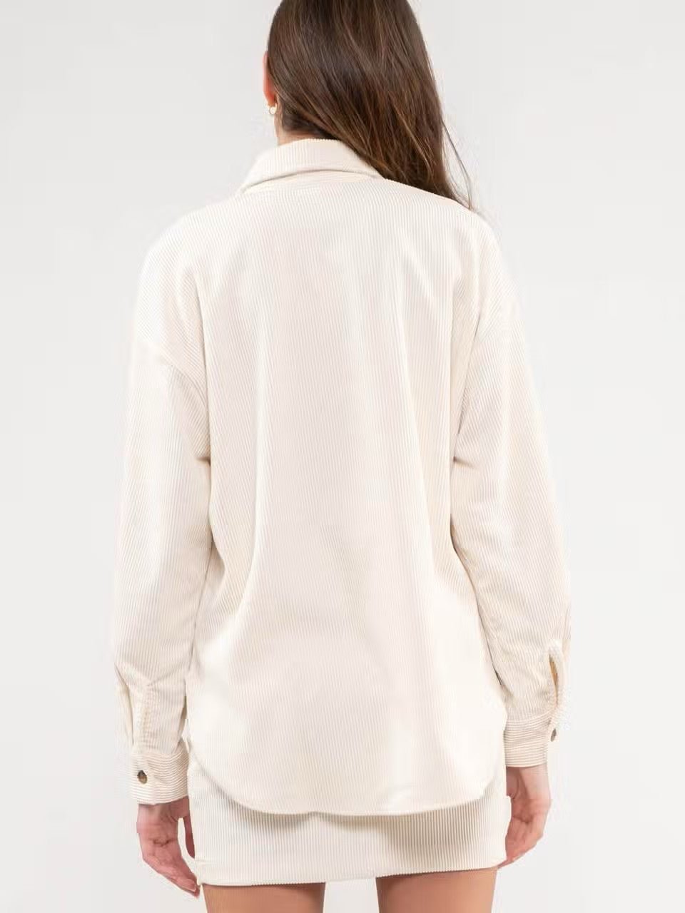 Corduroy Button Up Shacket - House of Drip Apparel