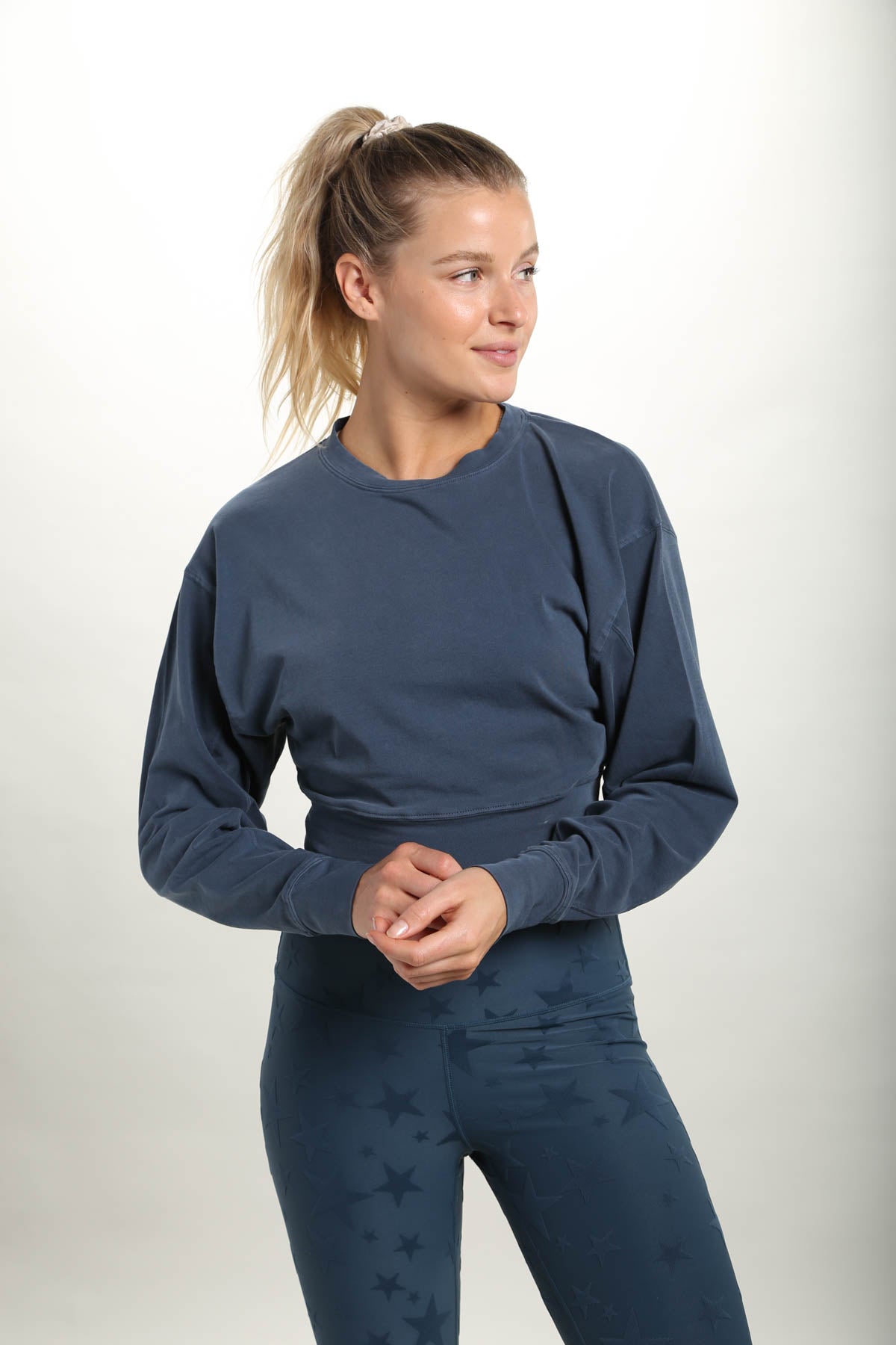 Cropped Pullover Long Sleeve Top - House of Drip Apparel