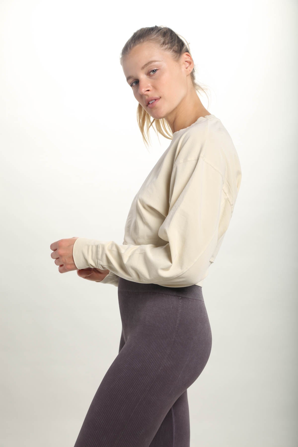 Cropped Pullover Long Sleeve Top - House of Drip Apparel