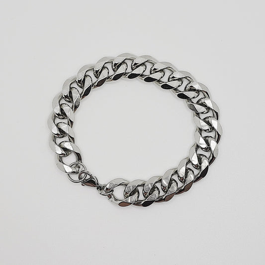 Curb Chain Bracelet 7.5" Silver - House of Drip Apparel
