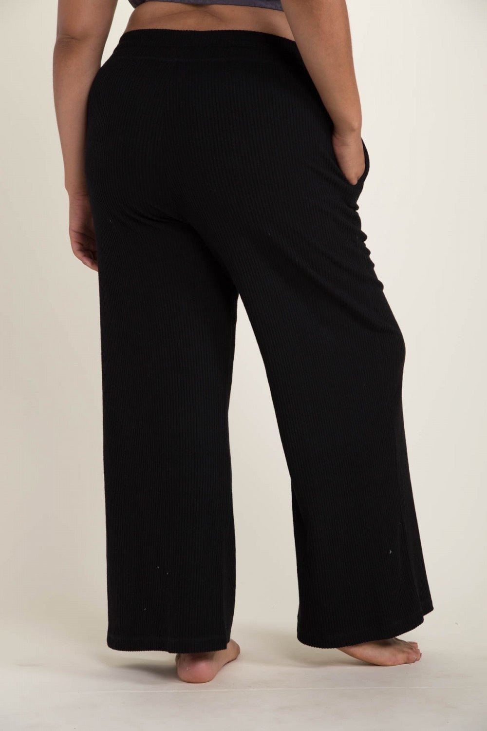 Curvy Ribbed Chill Lounge Pants - House of Drip Apparel