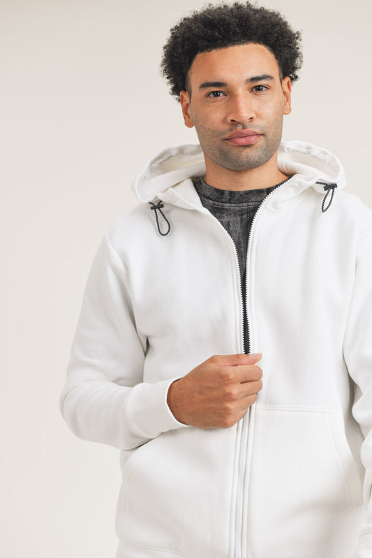 Men Zip Up Hoodie Jacket