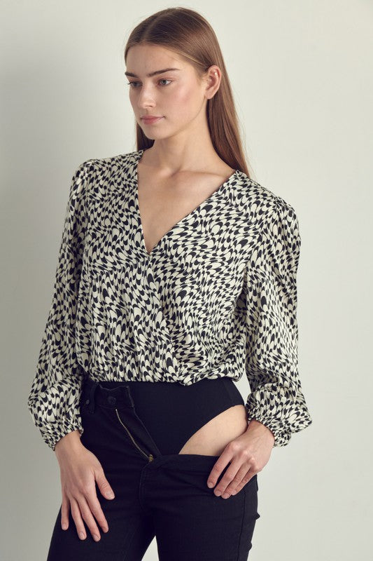Satin Long Sleeve Bodysuit