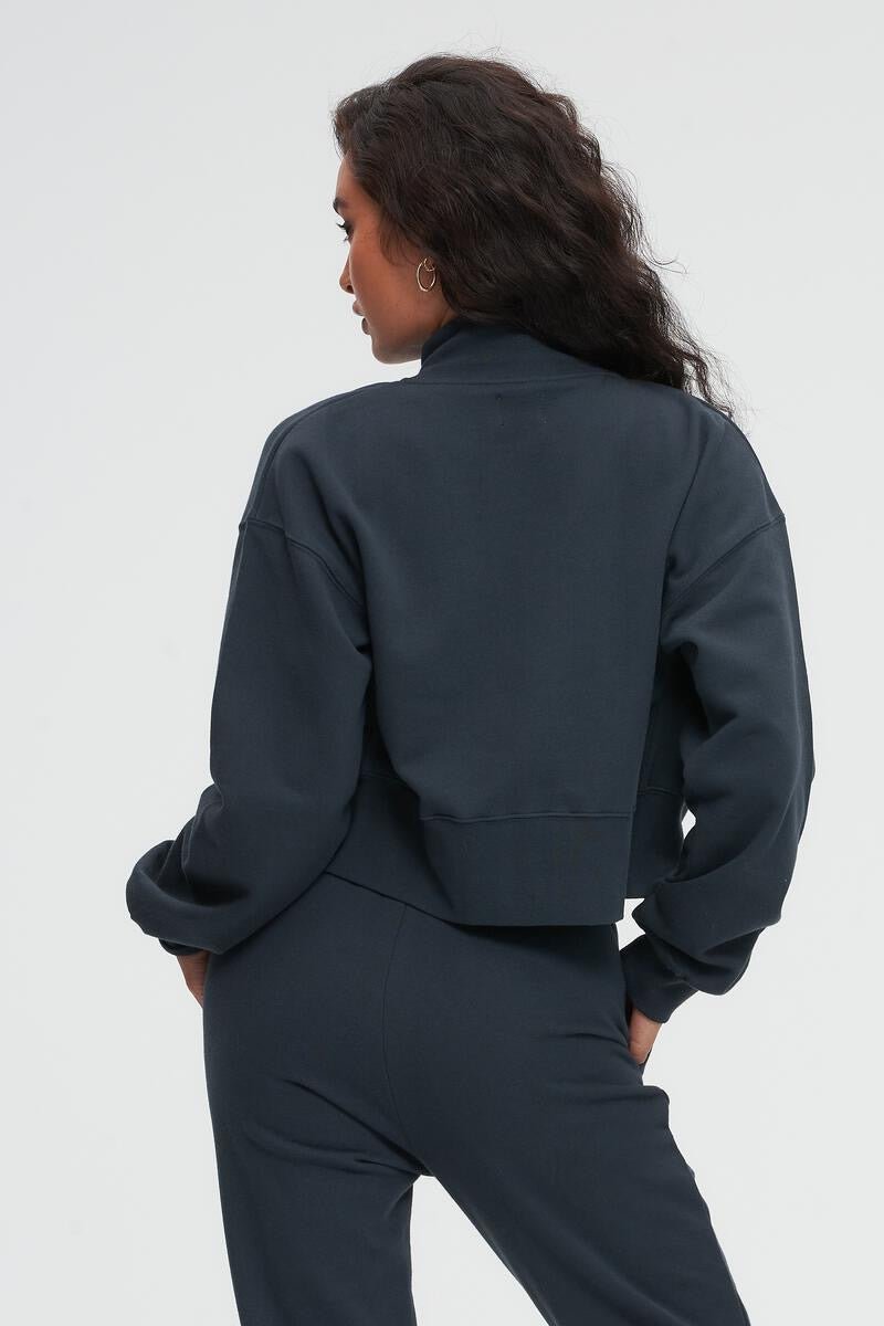 High Collar Fleece Bomber - Kuwalla - House of Drip Apparel