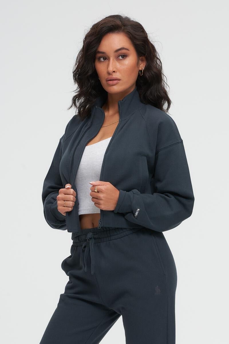 High Collar Fleece Bomber - Kuwalla - House of Drip Apparel