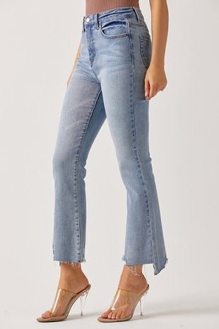 High - Rise Flare Jeans - House of Drip Apparel