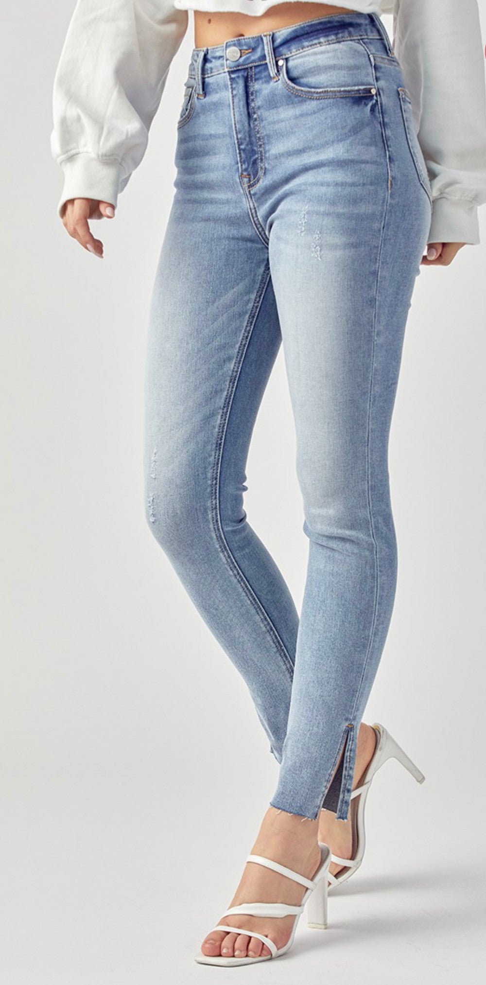 High Rise Relaxed Fit Skinny - House of Drip Apparel