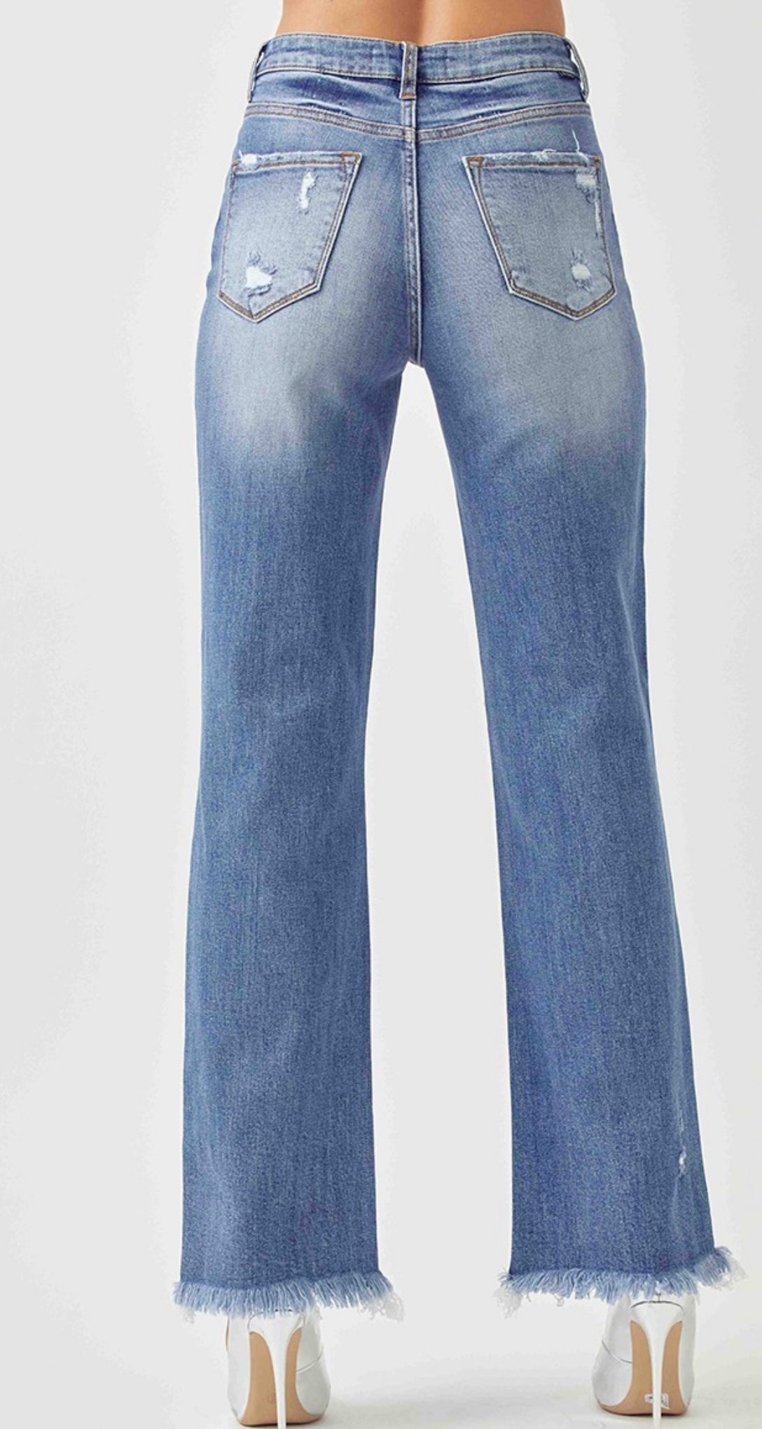 High Rise Straight Jeans - House of Drip Apparel