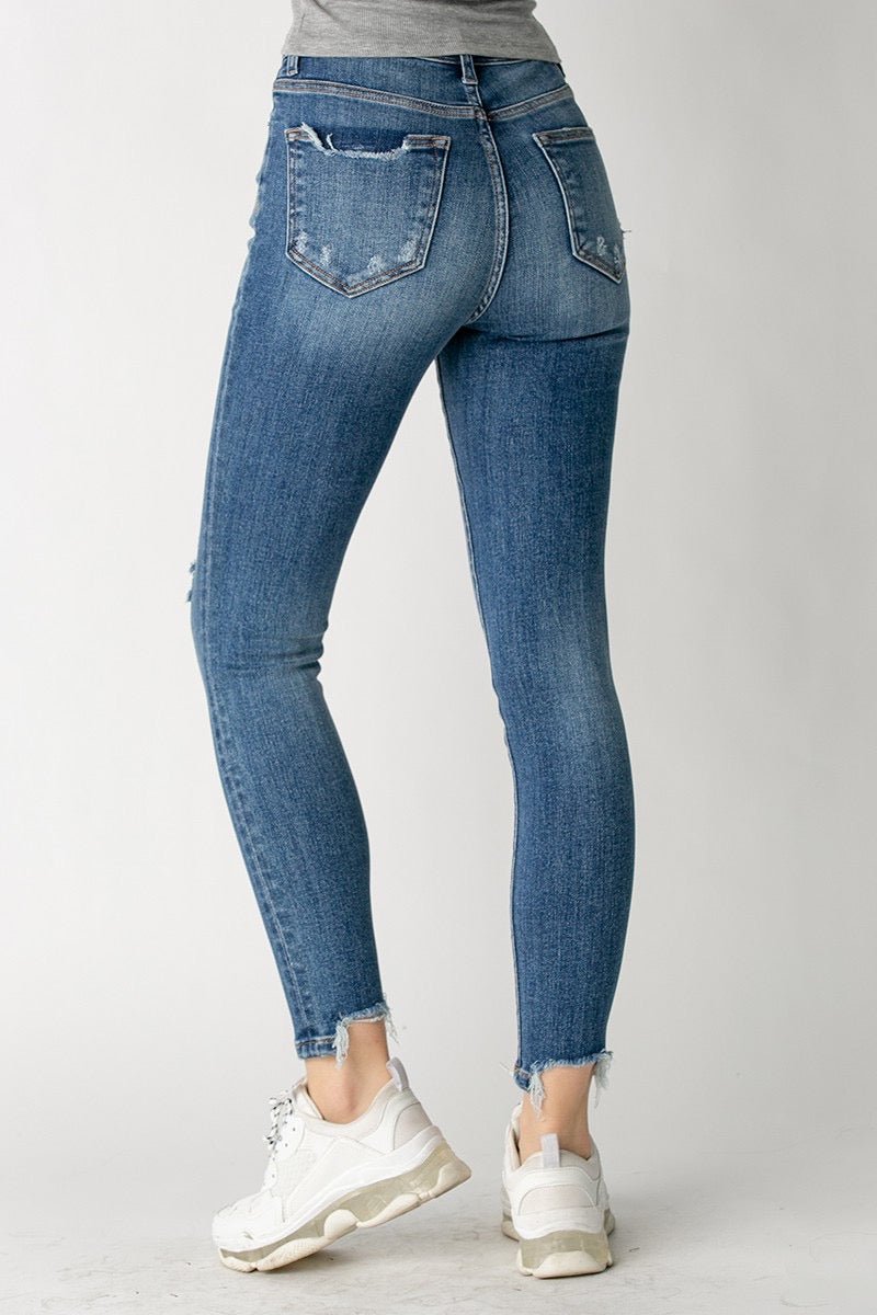 High Rise Vintage Washed Skinny Jean - House of Drip Apparel