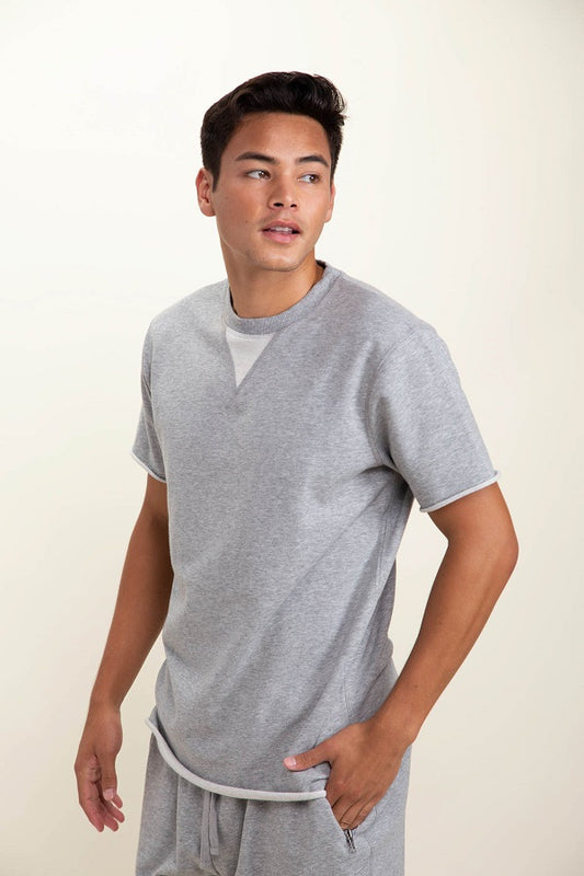 Men Short Sleeve Sweatshirt