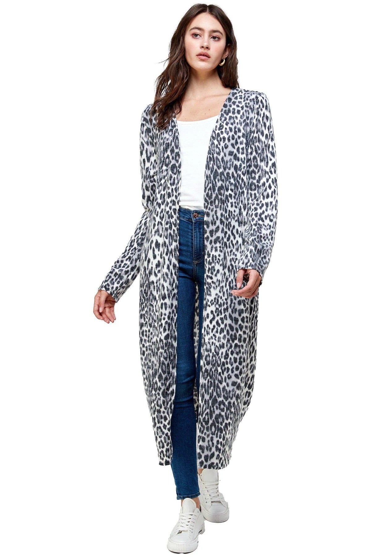 Leopard Printed Cardigan - House of Drip Apparel