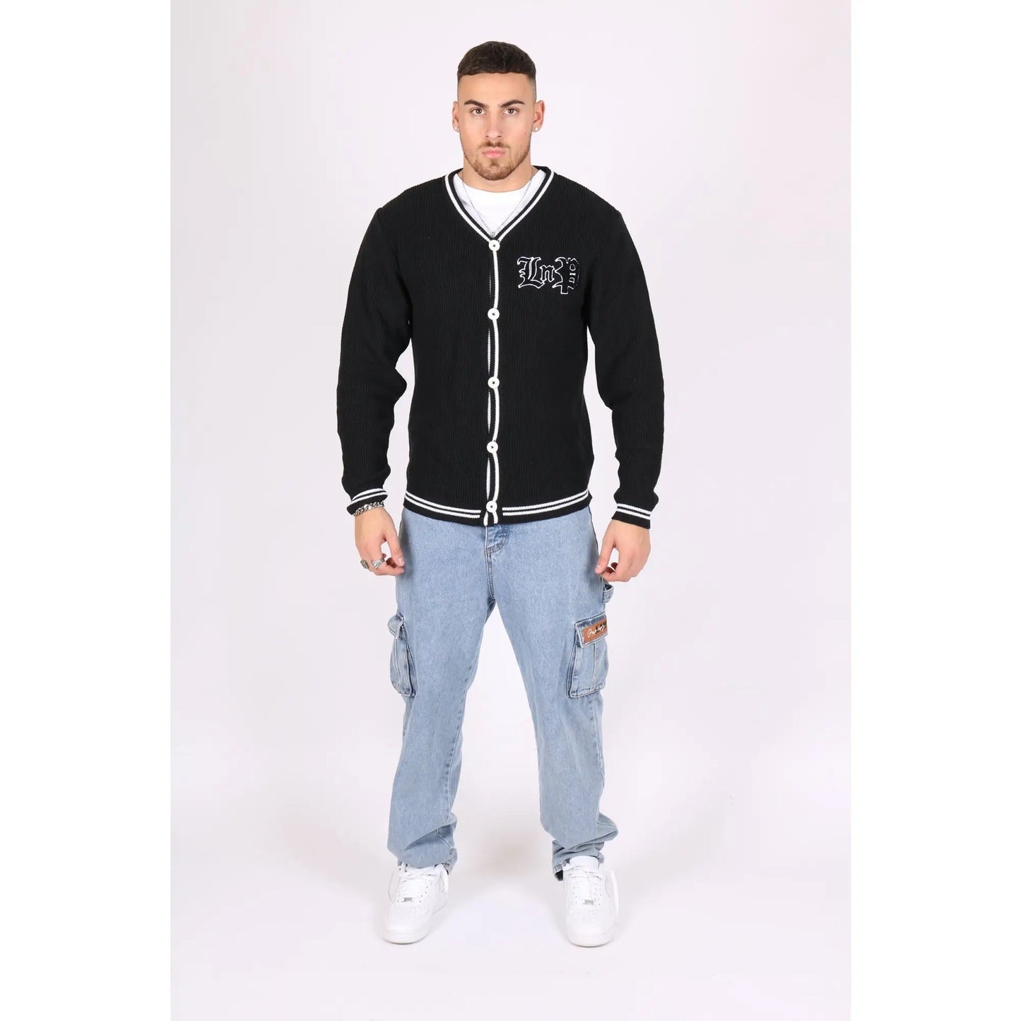 Liquor N Poker College Club Knitted Cardigan - House of Drip Apparel