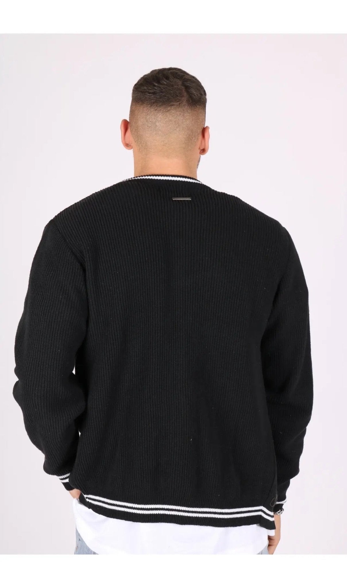 Liquor N Poker College Club Knitted Cardigan - House of Drip Apparel