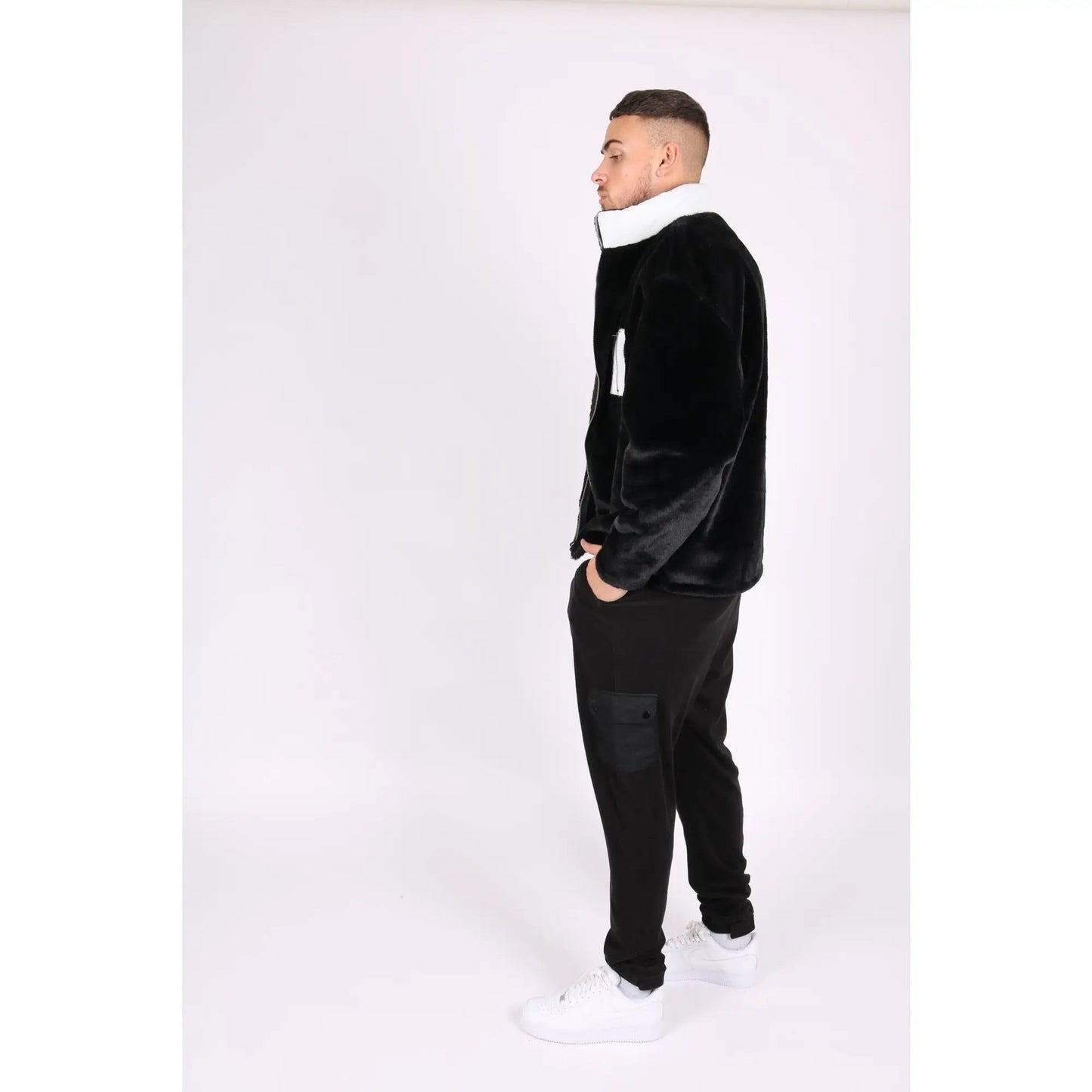 Liquor N Poker Utility Fur Jacket - House of Drip Apparel