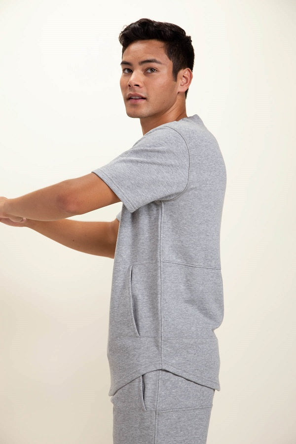 Men Short Sleeve Sweatshirt