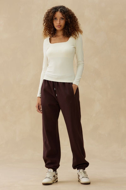 Peachy Rib Squareneck - Kuwalla - House of Drip Apparel