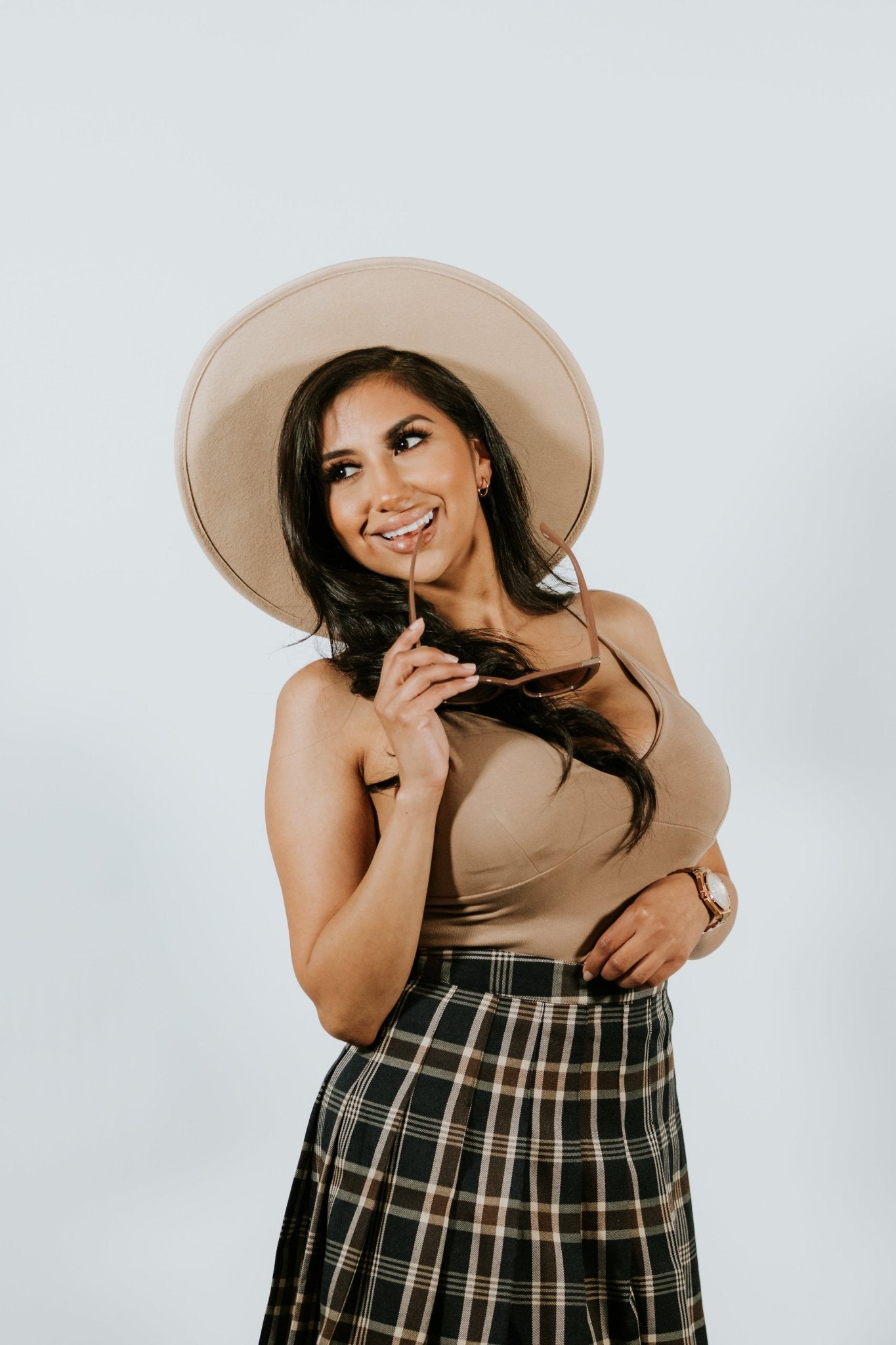 Plaid Print Pleaded Skirts - House of Drip Apparel