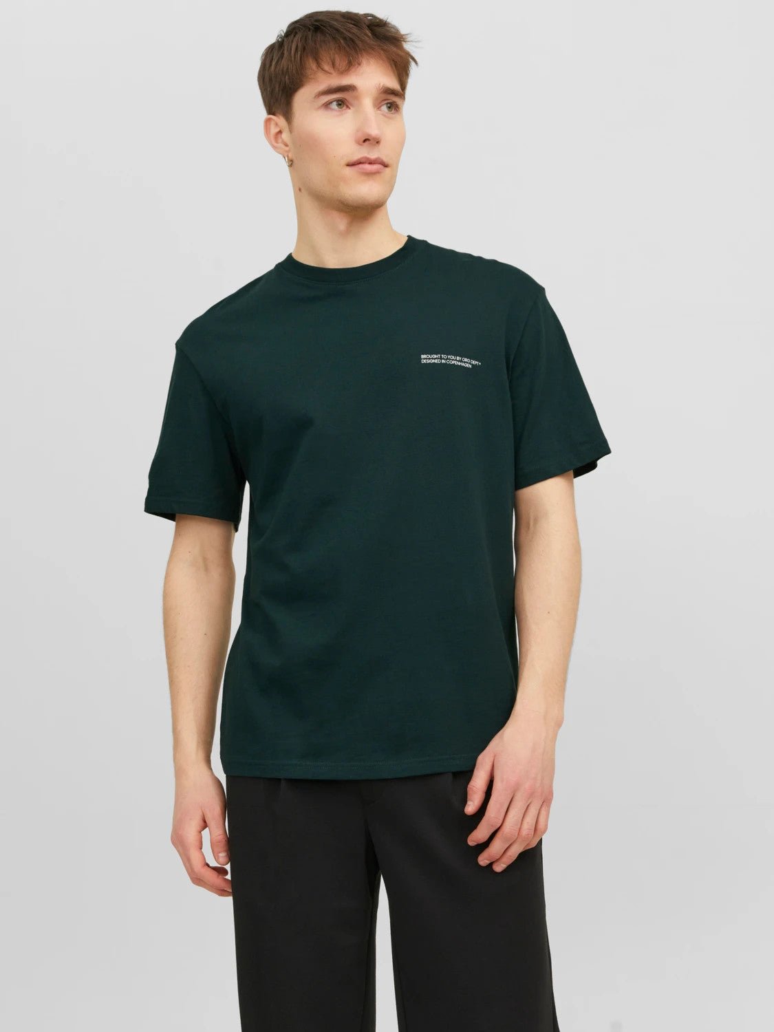 Printed Crew Neck Tee - Jack & Jones - House of Drip Apparel