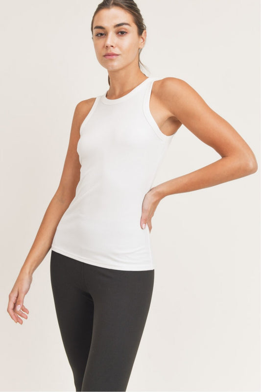 Essential Micro-Ribbed Athleisure Tank Top