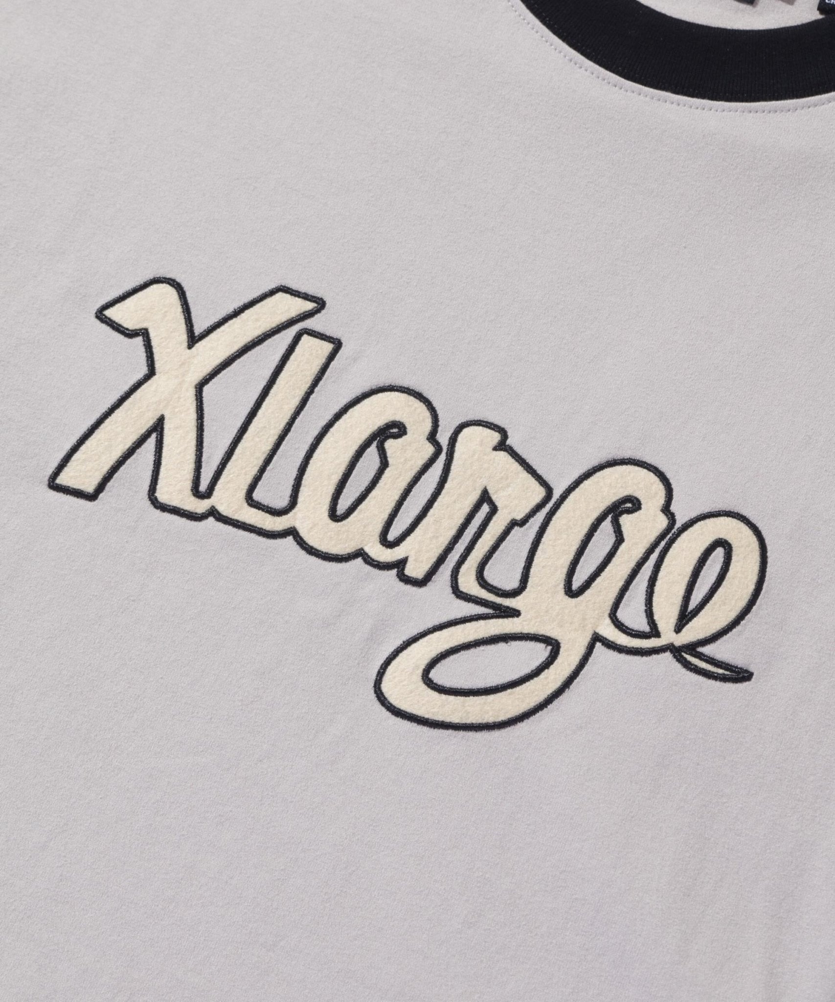 Retro Script Logo Ringer Tee - XLARGE - House of Drip Apparel