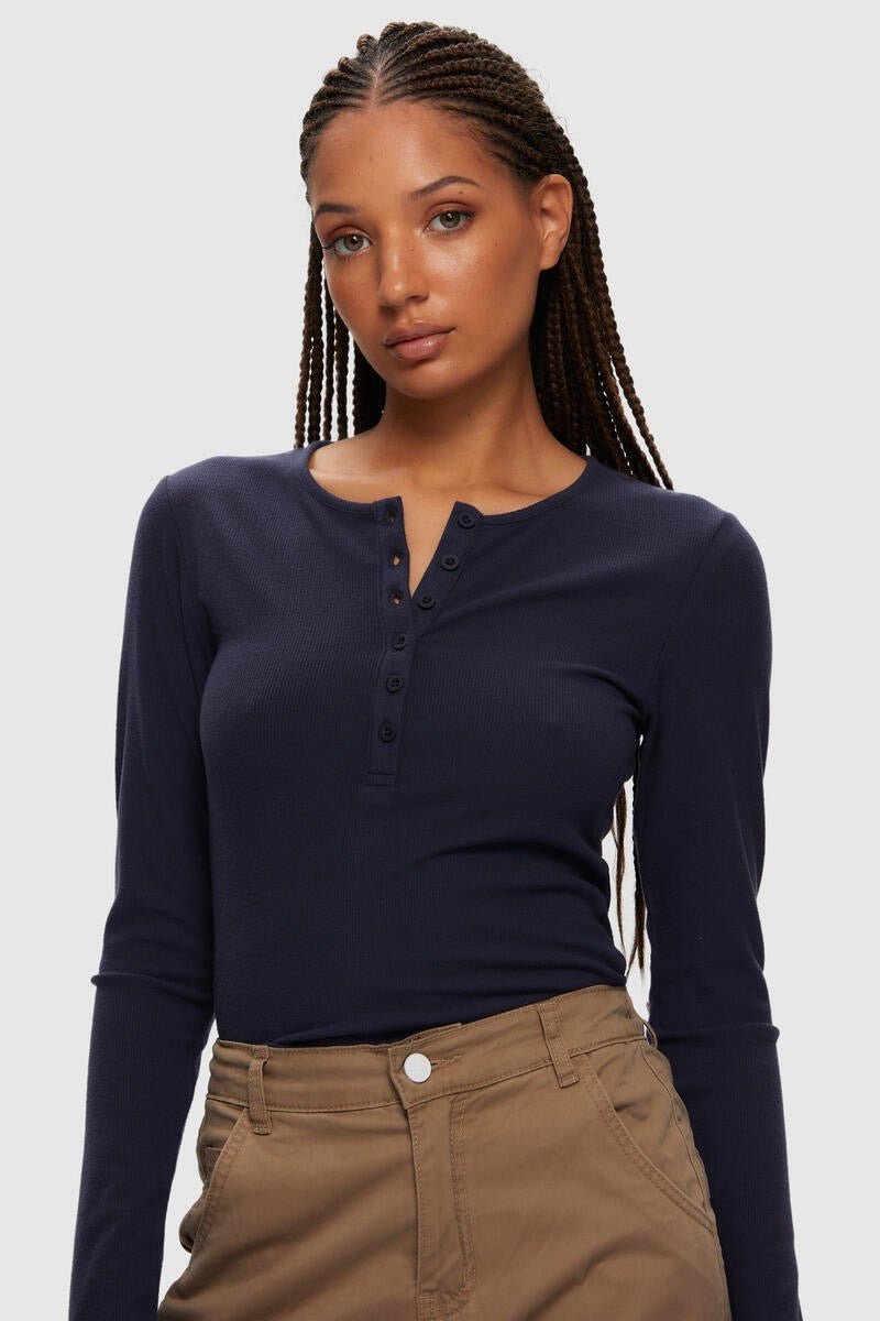 Ribbed Button Down Henley - Kuwalla - House of Drip Apparel