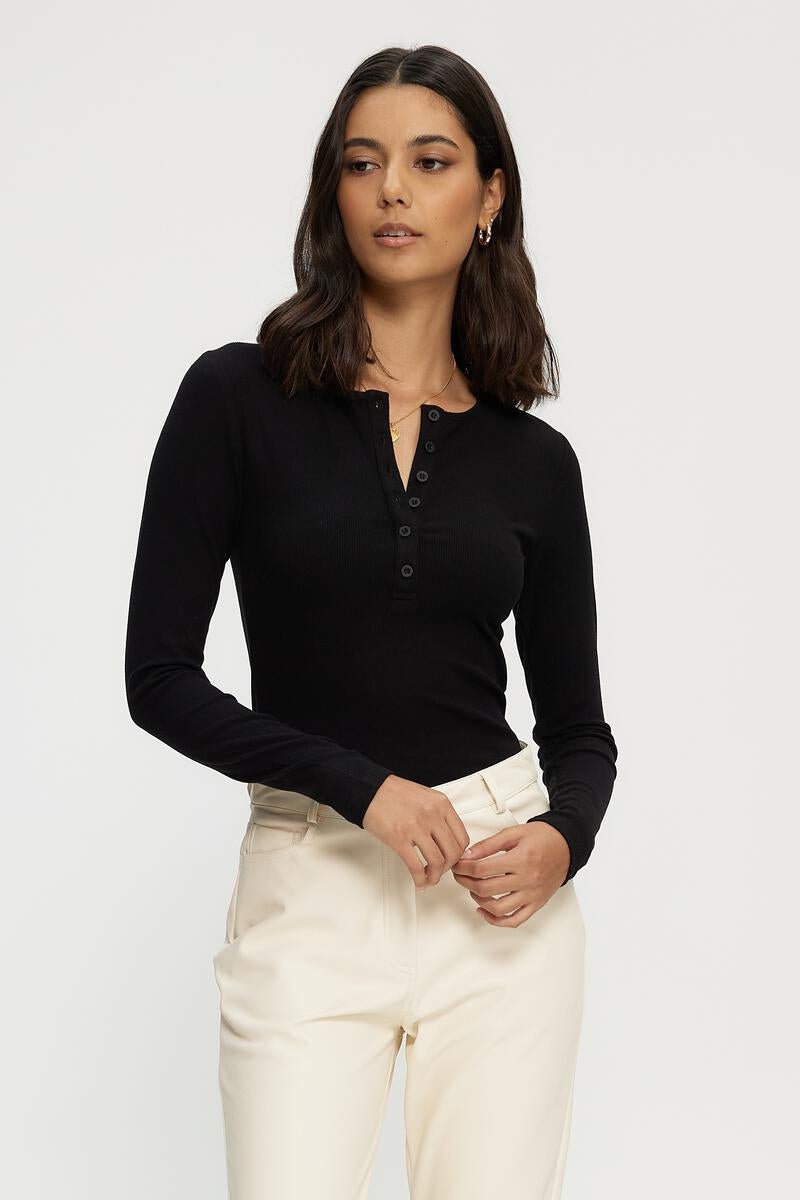 Ribbed Button Down Henley Shirt - Kuwalla - House of Drip Apparel