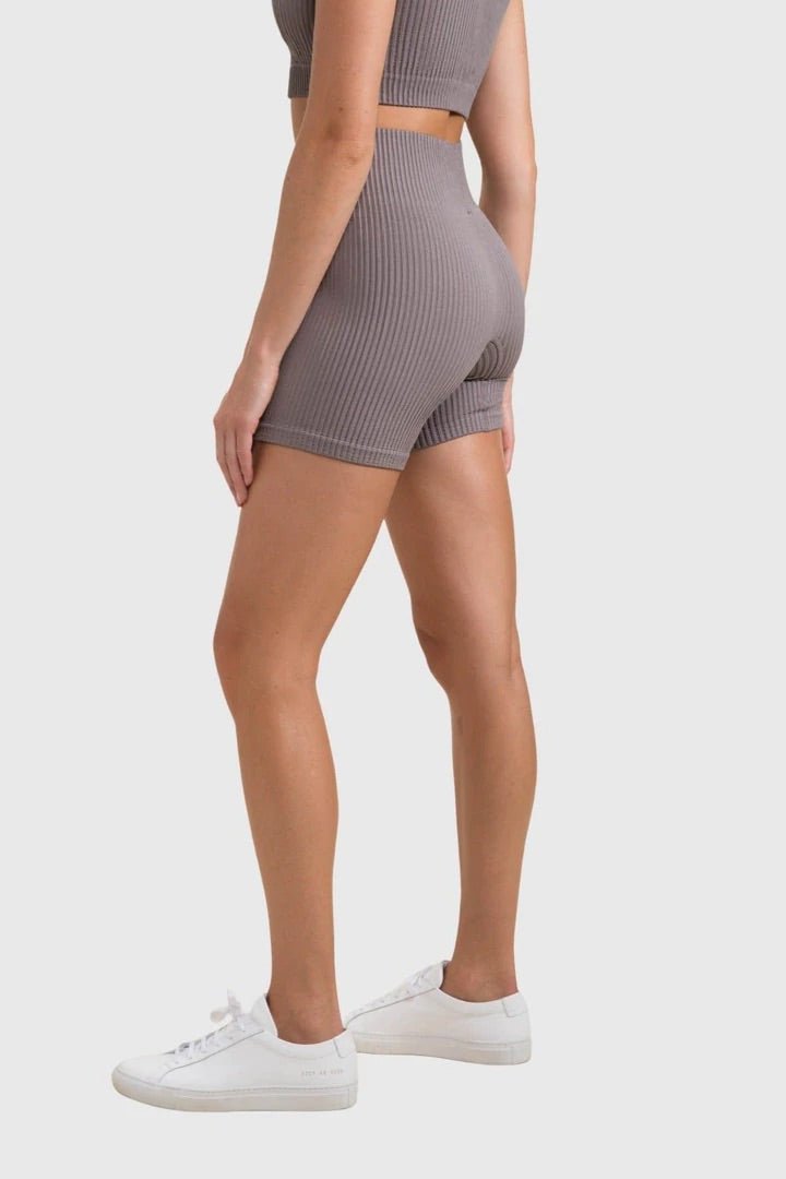 Ribbed Seamless High Waisted Short Shorts - House of Drip Apparel