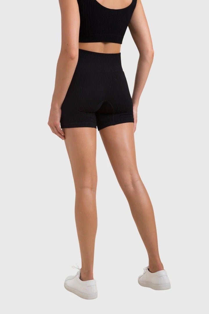 Ribbed Seamless High Waisted Short Shorts - House of Drip Apparel