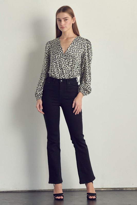 Satin Long Sleeve Bodysuit - House of Drip Apparel