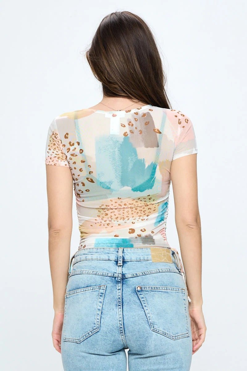 Short Sleeve Mesh Top - House of Drip Apparel