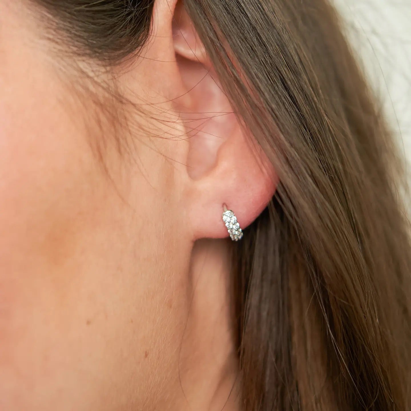 Silver Crystal Huggies - House of Drip Apparel