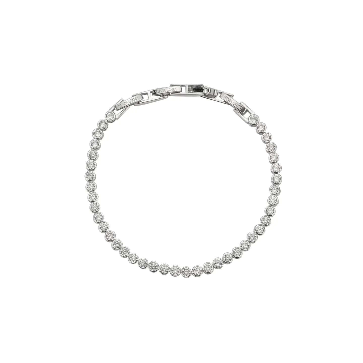 Silver Diamond Tennis Bracelet Links featuring sparkling diamonds in premium silver.