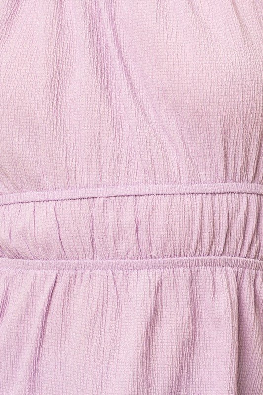 Sleeveless Halter Neck Peplum Top - House of Drip Apparel