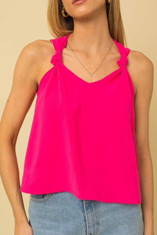 Sleeveless Knot Top - House of Drip Apparel